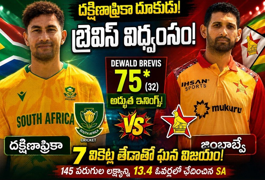 South Africa Vs Zimbabwe Highlights